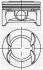 Поршень с кольцами і пальцем (размер отв. 79 / STD) OPEL ASTRA J 1.6 (4цл.) (A16XER) YENMAK 31-04231-000 (фото 1)
