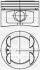 Поршень с кольцами і пальцем (размер отв. 86.4 / STD) FIAT PALIO 1.6 (4цл.) (182B6000 16V 103PS) YENMAK 31-04269-000 (фото 1)