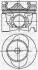 Поршень с кольцами і пальцем (размер отв. 81.01/STD) VW LT 2.5TDI -06 (AVR Turbo VGT, Inter cool 109PS) YENMAK 31-04338-000 (фото 1)