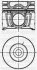 Поршень з кільцями і пальцем (розмір отв. 93 / STD) (6M34 / WL-C) (Дизель, 4ц) YENMAK 31-04954-000 (фото 1)