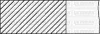 Комплект поршневих кілець (на 1 поршень) OPEL ASTRA G 1.4 (77.6/STD) (1.2/1.5/2) YENMAK 91-09230-000 (фото 1)