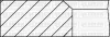 Комплект поршневих кілець (на 1 поршень) FIAT Punto 1.2 (71.2/0.4) (1.2/1.2/2.5) YENMAK 91-09285-040 (фото 1)