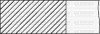 Комплект поршневих кілець (на 1 поршень) AUDI A6 2.5TDI (81.01/STD) (2.5/2/3) YENMAK 91-09297-000 (фото 1)