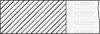 Комплект поршневих кілець (на 1 поршень) OPEL ASTRA F 2.0 (86/STD) (1.5/1.5/3) YENMAK 91-09805-000 (фото 1)