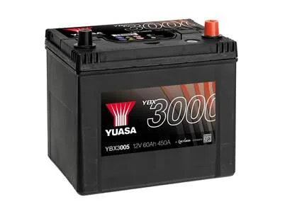 Аккумуляторная батарея, 60Ah / 540A (12V), (R+), (232x173x225) YUASA YBX3005