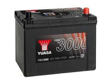 Акумулятор 3000 R+ Jap 70Ah, 570A (260x174x225) YUASA YBX3030