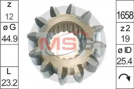 Шестерня бендикса стартера ZEN ZN12839