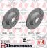 Диск тормозной VAG A3/OCTAVIA/YETI/GOLF 5/GOLF 6/JETTA 3/PASSAT/TIGUAN 03- задн. Black Z ZIMMERMANN 100.3315.53 (фото 1)