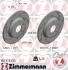 Диск тормозной AUDI A4/A5/A6/A7/Q5 07- задн. D=300мм. Black Z ZIMMERMANN 100.3333.53 (фото 1)