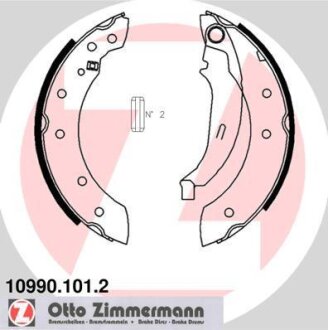 Гальмiвнi колодки барабаннi заднi ZIMMERMANN 10990.101.2