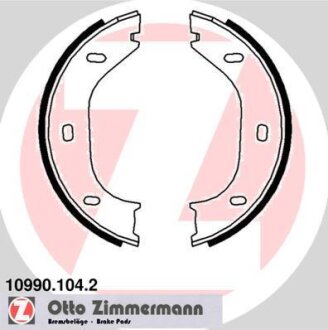 Комплект гальмівних колодок, стоянкове гальмо ZIMMERMANN 10990.104.2