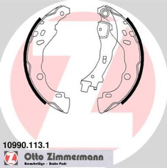 Гальмiвнi колодки барабаннi ZIMMERMANN 10990.113.1