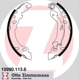 Комплект гальмівних колодок ZIMMERMANN 109901136