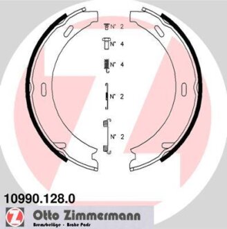 Колодки тормозные MB W203 -07 барабан. ZIMMERMANN 10990.128.0