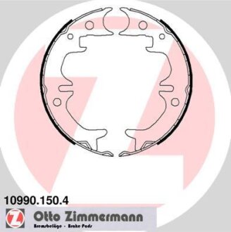 Комплект тормозных колодок, стояночная тормозная система ZIMMERMANN 109901504