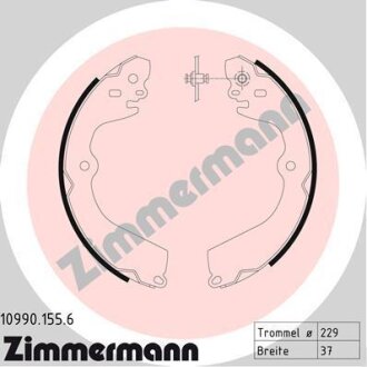 Гальмiвнi колодки барабаннi ZIMMERMANN 10990.155.6
