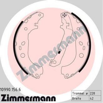 Комплект гальмівних колодок ZIMMERMANN 109901566