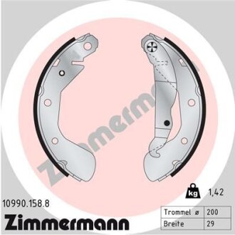 Комплект гальмівних колодок ZIMMERMANN 10990.158.8