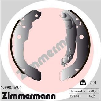 Колодки гальмівні барабанні к-кт ZIMMERMANN 10990.159.4