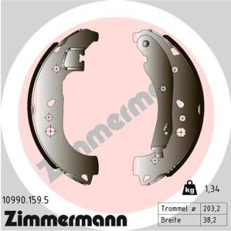 Гальмiвнi колодки барабаннi ZIMMERMANN 10990.159.5