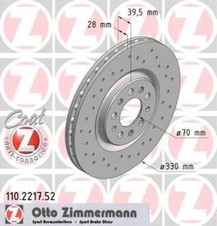 Диск гальмівний SPORT Z ZIMMERMANN 110.2217.52