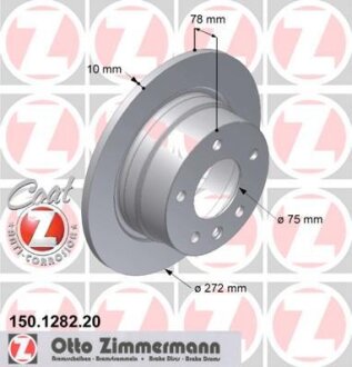 Диск гальмівний ZIMMERMANN 150.1282.20