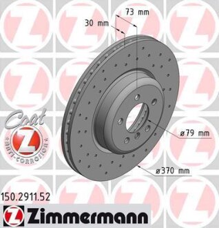 Гальмівний диск ZIMMERMANN 150.2911.52