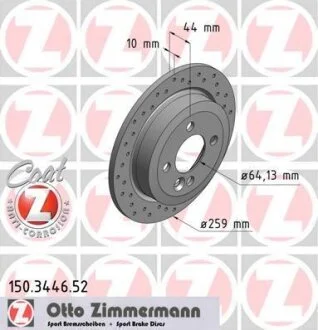 Диск гальмівний ZIMMERMANN 150.3446.52