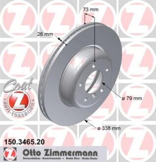 Диск гальмівний ZIMMERMANN 150.3465.20
