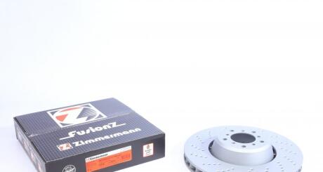 Диск тормозной (передний) BMW M5 (E60)/M6 (E63) 04-10 (374x36) (L) ZIMMERMANN 150.3473.70