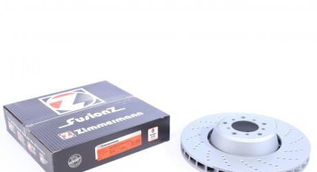 Диск тормозной (передний) BMW M5 (E60)/M6 (E63) 04-10 (374x36) (R) ZIMMERMANN 150.3474.70