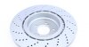 Диск тормозной (задний) BMW 5 (E60/E61)/6 (E63) 04-10 (R) (370x24) (с покрыт) ZIMMERMANN 150.3476.70 (фото 2)