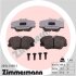 Комплект гальмівних накладок, дискове гальмо ZIMMERMANN 20941.990.1 (фото 1)