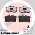 Комплект гальмівних накладок, дискове гальмо ZIMMERMANN 20961.950.1 (фото 1)