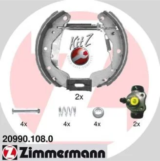 Комплект гальмівних колодок ZIMMERMANN 209901080