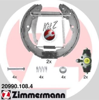 Комплект гальмівних колодок ZIMMERMANN 209901084