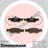 Комплект гальмівних накладок, дискове гальмо ZIMMERMANN 214301701 (фото 1)