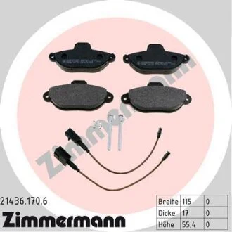 Колодки гальмівні дискові ZIMMERMANN 21436.170.6