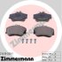 Комплект тормозных колодок, дисковый тормоз ZIMMERMANN 21439.200.1 (фото 1)