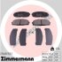 Колодки гальмівні дискові, комплект ZIMMERMANN 21468.155.1 (фото 1)