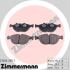 Комплект тормозных колодок, дисковый тормоз ZIMMERMANN 21484.205.1 (фото 1)
