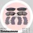 Гальмiвнi колодки дисковi переднi ZIMMERMANN 21562.170.1 (фото 1)