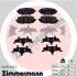 Комплект гальмівних накладок, дискове гальмо ZIMMERMANN 22271.145.1 (фото 1)