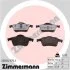 Комплект гальмівних накладок, дискове гальмо ZIMMERMANN 23076.975.1 (фото 1)