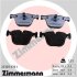 Комплект гальмівних накладок, дискове гальмо ZIMMERMANN 23309.970.1 (фото 1)