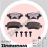 Комплект гальмівних накладок, дискове гальмо ZIMMERMANN 23417.950.1 (фото 1)