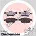 Комплект гальмівних накладок, дискове гальмо ZIMMERMANN 23482.965.1 (фото 1)
