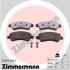 Комплект гальмівних накладок, дискове гальмо ZIMMERMANN 23599.990.1 (фото 1)