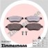 Комплект гальмівних накладок, дискове гальмо ZIMMERMANN 23600.990.1 (фото 1)