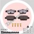 Комплект гальмівних накладок, дискове гальмо ZIMMERMANN 23714.965.1 (фото 1)